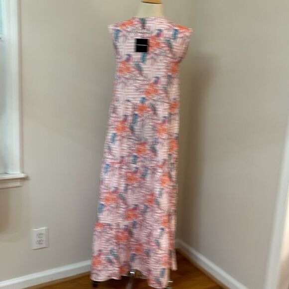 NWT AMERICA & BEYOND Hummingbird Print Maxi Dress M - Picture 9 of 13